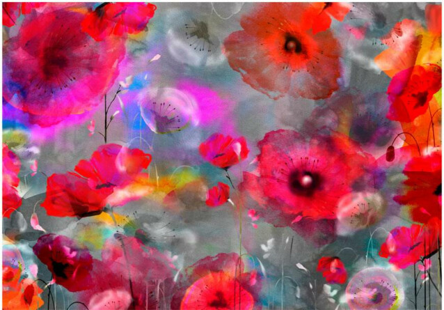 Kuvatapetti Artgeist Painted Poppies eri kokoja