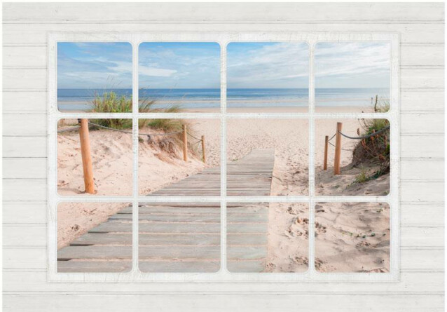 Kuvatapetti Artgeist Window & beach eri kokoja