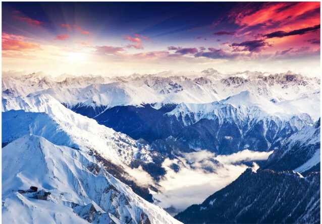Kuvatapetti Artgeist Magnificent Alps eri kokoja
