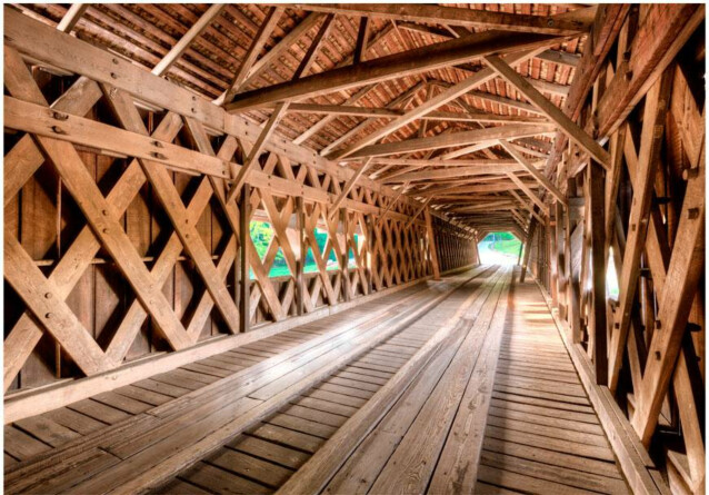Kuvatapetti Artgeist Wooden Bridge eri kokoja