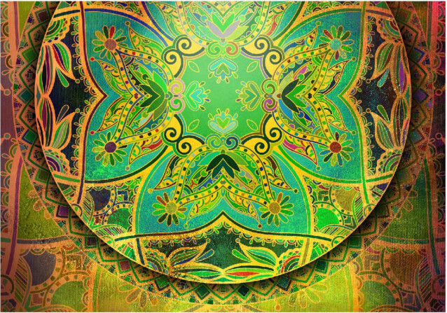 Kuvatapetti Artgeist Mandala: Emerald Fantasy eri kokoja