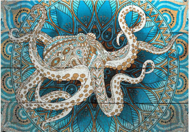 Kuvatapetti Artgeist Zen Octopus eri kokoja