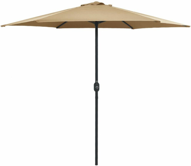 Aurinkovarjo alumiinitanko 270x246 cm harmaanruskea_1