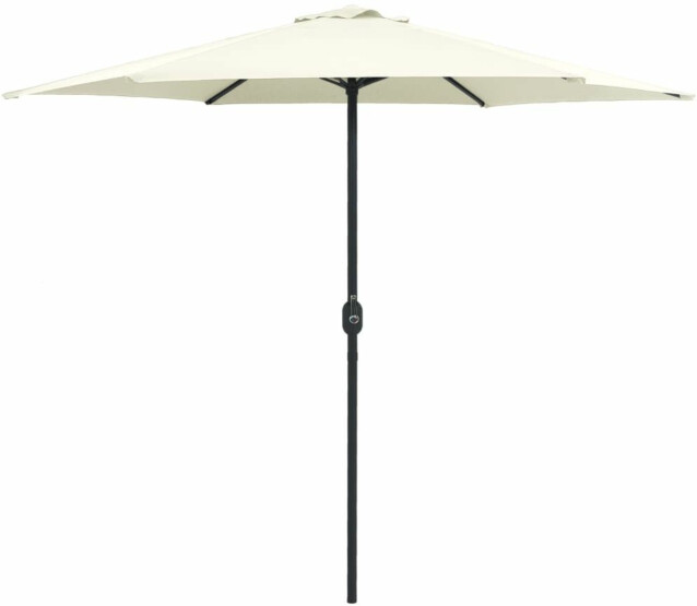 Aurinkovarjo alumiinitanko 270x246 cm hiekanvalkoinen_1