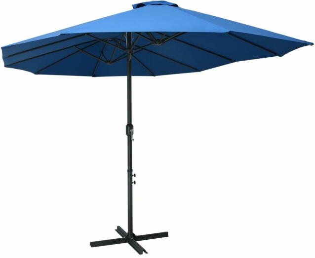 Aurinkovarjo alumiinitanko 460x270 cm sininen_1