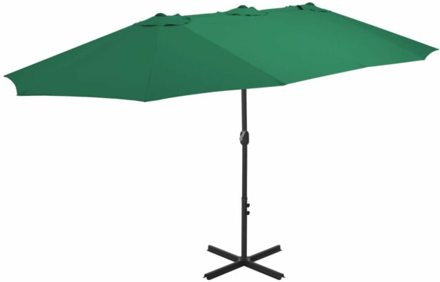 Aurinkovarjo alumiinitanko 460x270 cm vihreä_1