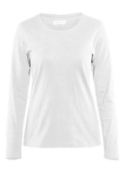 Naisten pitkähihainen t-paita Blåkläder 3301 valkoinen