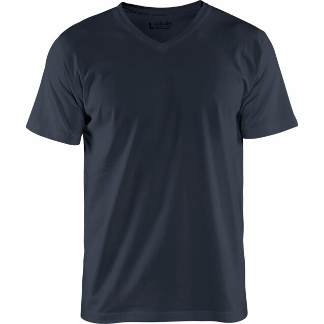 T-paita Blåkläder 3360 V-kauluksella tummansininen