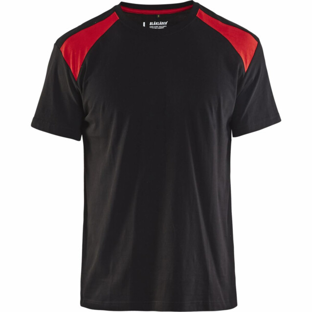 T-paita Blåkläder 3379 musta/punainen