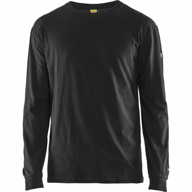 Palosuojattu pitkähihainen t-paita Blåkläder 3483 musta