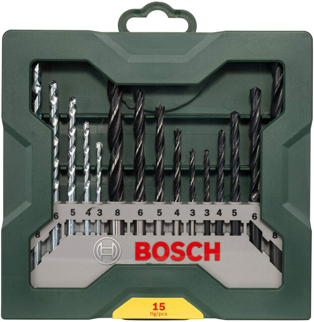 Poranteräsarja Bosch 15 osaa puu/kivi/metalli