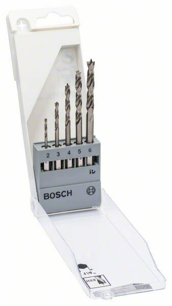 Puuporanteräsarja Bosch 5 osaa 2-6 mm kuusiokannalla