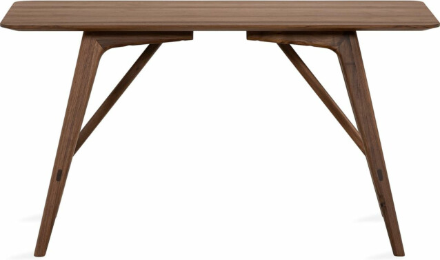 Ruokapöytä Jerup 140cm massiivipähkinä ruskea