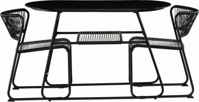 Parvekeryhmä Lamborg 120cm pöytä + 2 tuolia