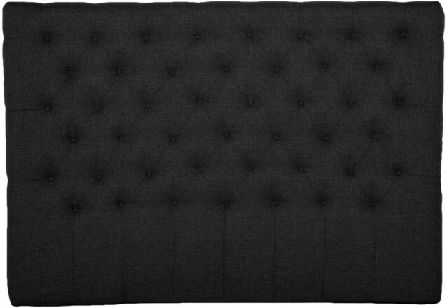 Sängynpääty Manuela tikattu matala 160x180 cm musta