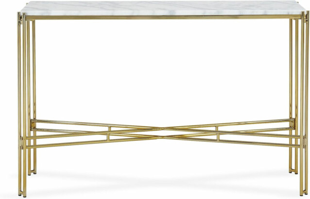 Apupöytä Concept 55 Ponza 100cm marmori messinki