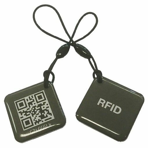 RFID-tunniste Celotron avaimenperä QR-koodein 2 kpl/pkt