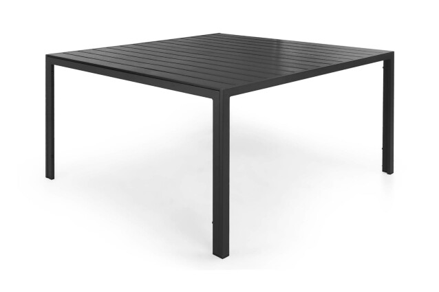 Pöytä Tunis, 140x140cm, musta/musta