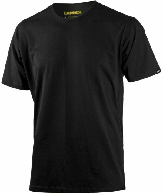 T-paita lyhythihainen Dimex 4478+, musta, eri kokoja