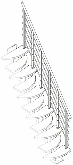Porraskaide Dolle Design Berlin-portaisiin valkoöljytty tammi eri vaihtoehtoja