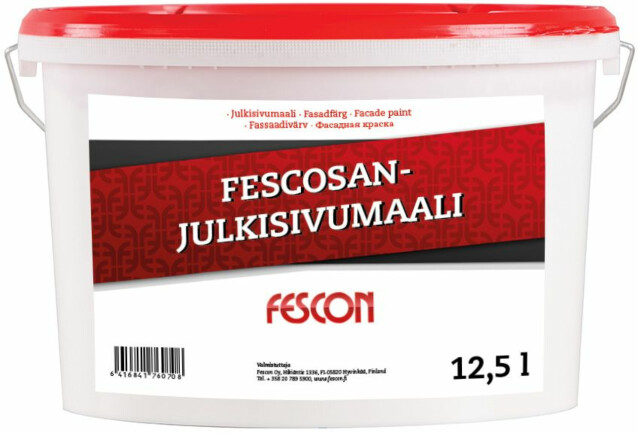 Julksivumaali Fescon Fescosan, valkoinen, 12.5l