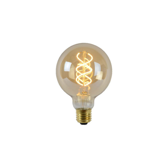 LED-lamppu Lucide filamentti E27 Ø9,5cm himmennettävä 5W 2200K amber