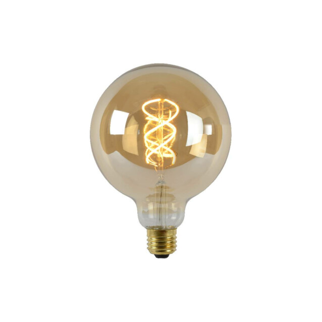 LED-lamppu Lucide filamentti E27 Ø12,5cm himmennettävä 5W 2200K amber