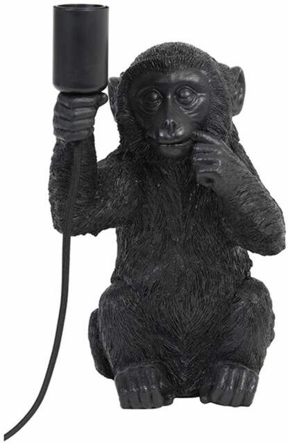 Pöytävalaisin Light&Living Monkey, 20x19.5x34cm, musta 