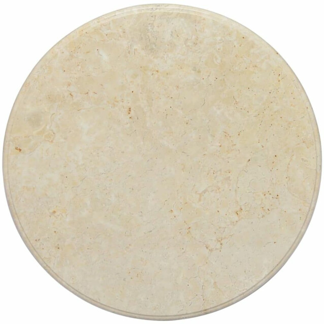 Pöytälevy, kerma, ø60x2,5 cm, marmori