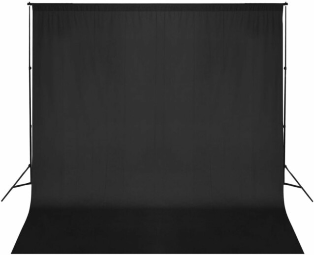 Kuvaustaustajärjestelmä, 600x300 cm, musta