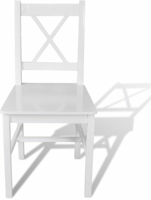 Ruokapöydän tuolit, 4 kpl, valkoinen mänty