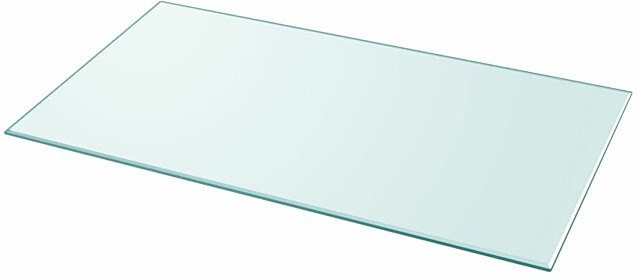 Pöytälevy, karkaistu lasi, suorakaide, 1200x650 mm