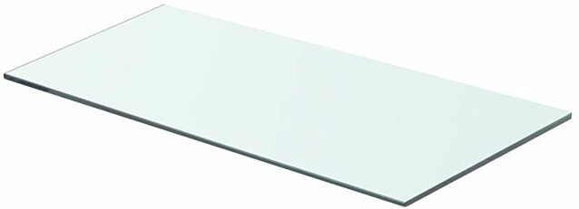 Hyllypaneeli, kirkas lasi, 60x25 cm