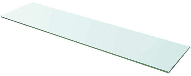 Hyllypaneeli, kirkas lasi, 100x25 cm