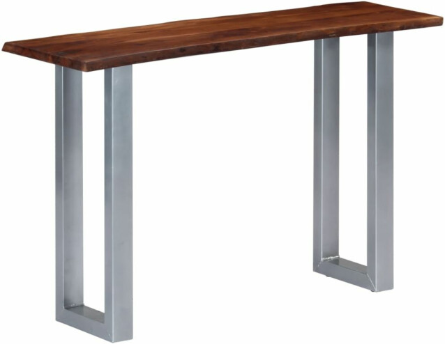Konsolipöytä, 115x35x76 cm, akaasiapuu ja rauta