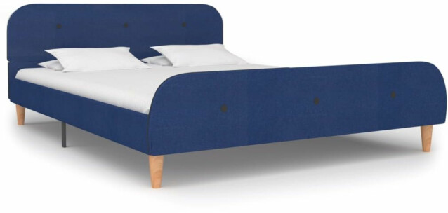 Sängynrunko, sininen kangas, 135x190 cm