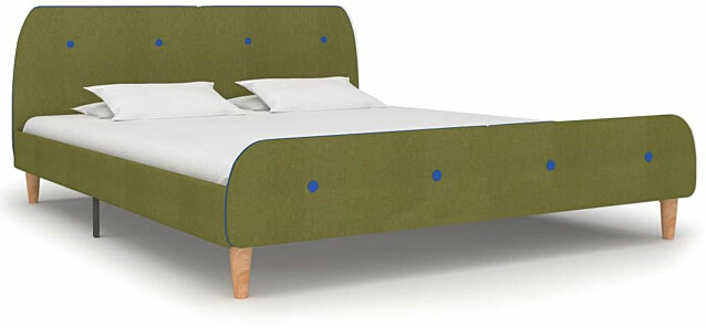 Sängynrunko, vihreä kangas, 150x200 cm