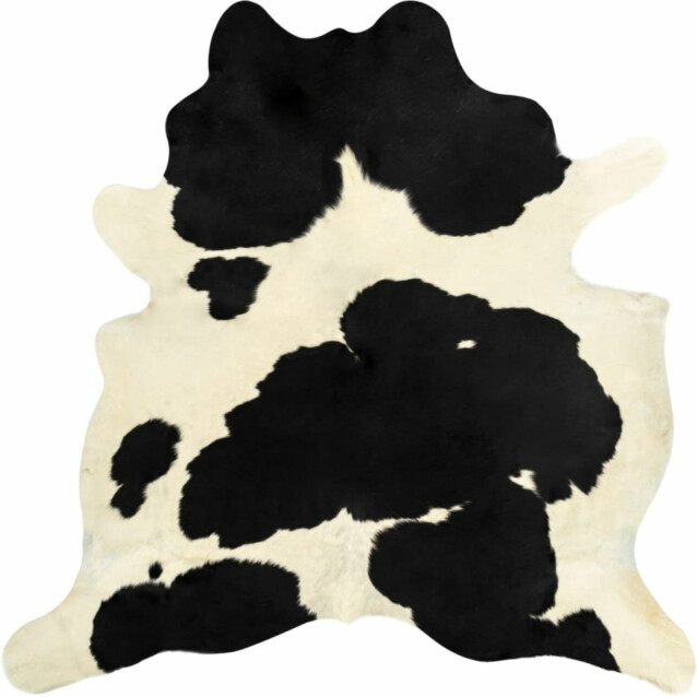 Lehmäntaljamatto 150x170cm musta/valkoinen