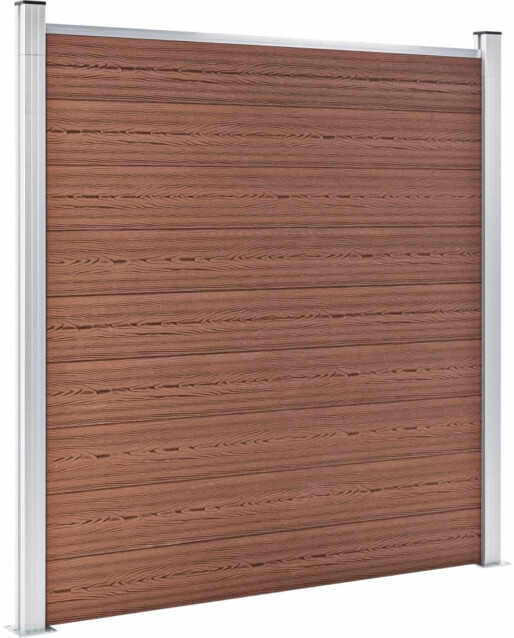 Puutarha-aita, puukomposiitti, 526x186cm, ruskea