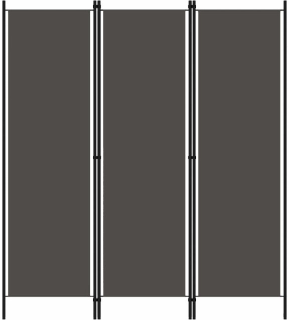 3-paneelinen tilanjakaja, antrasiitti, 150x180 cm