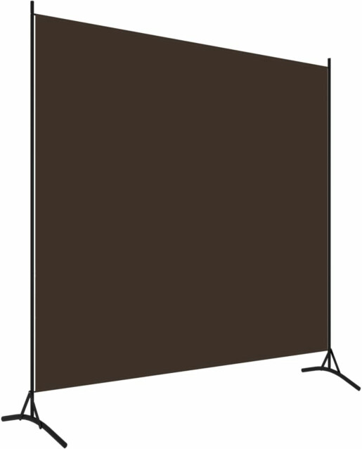 1-paneelinen tilanjakaja, ruskea, 175x180 cm
