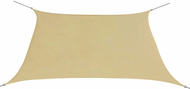 Aurinkopurje Oxford-kangas, neliö, 3,6x3,6 m beige