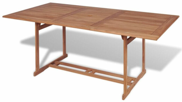 Puutarhapöytä, 180x90x75 cm, tiikki
