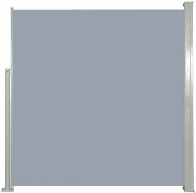 Sisäänvedettävä sivumarkiisi, 140 x 300 cm, harmaa