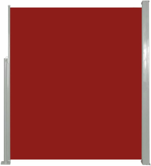 Sisäänvedettävä sivumarkiisi, 160x500 cm, punainen