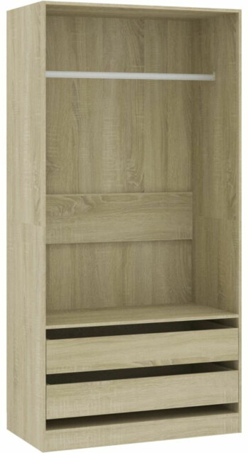 Vaatekaappi, Sonoma-tammi, 100x50x200 cm, lastulevy