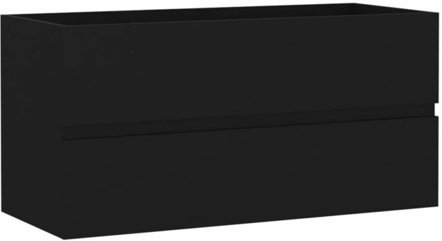 Allaskaappi, musta, 90x38,5x45 cm, lastulevy