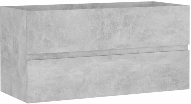 Allaskaappi, betoninharmaa, 90x38,5x45 cm, lastulevy