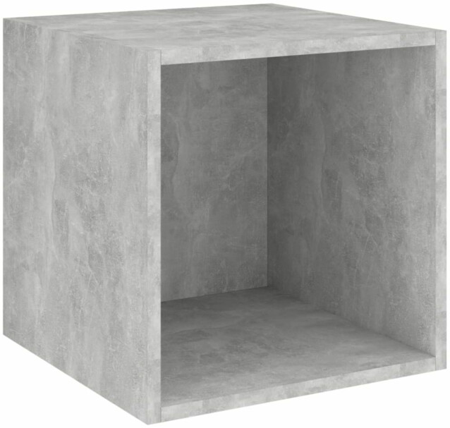 Seinäkaappi betoninharmaa, 37x37x37 cm