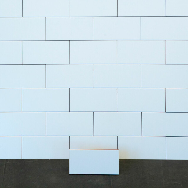 Seinälaatta Arredo Color 10x20cm, matta, valkoinen